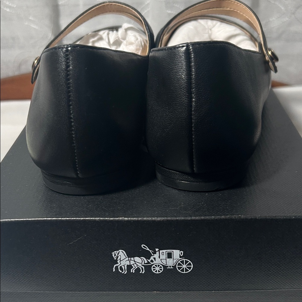 Coach Winley Leather Mary Jane Flats - Picture 4 of 10
